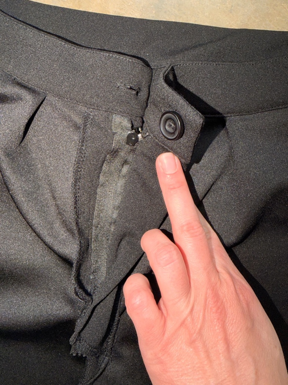 Black Wide Leg Dress Pants High Rise Flare Size 25 Work Career - Picture 14 of 14